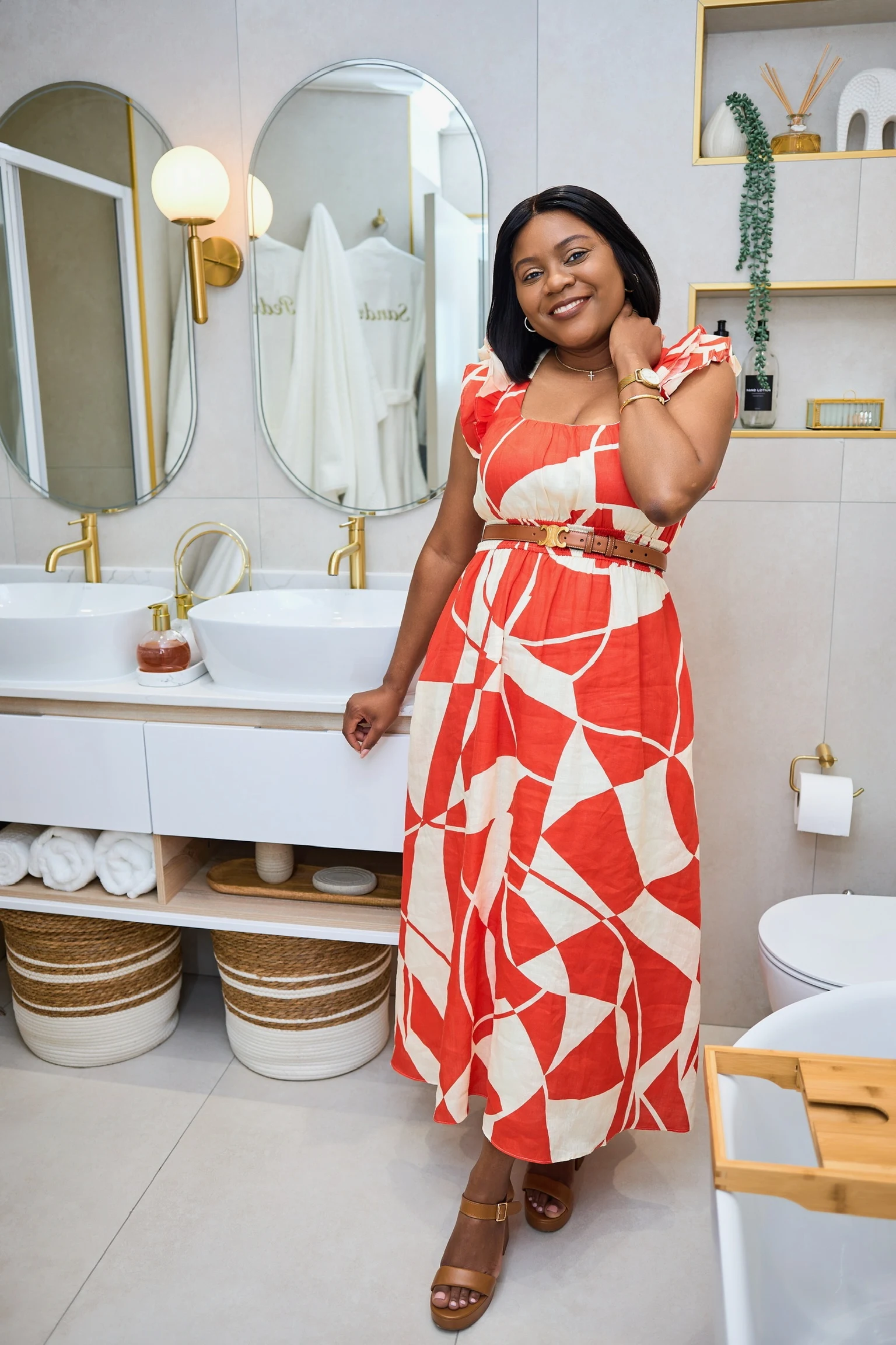 The Golden Bathroom — serene atmosphere