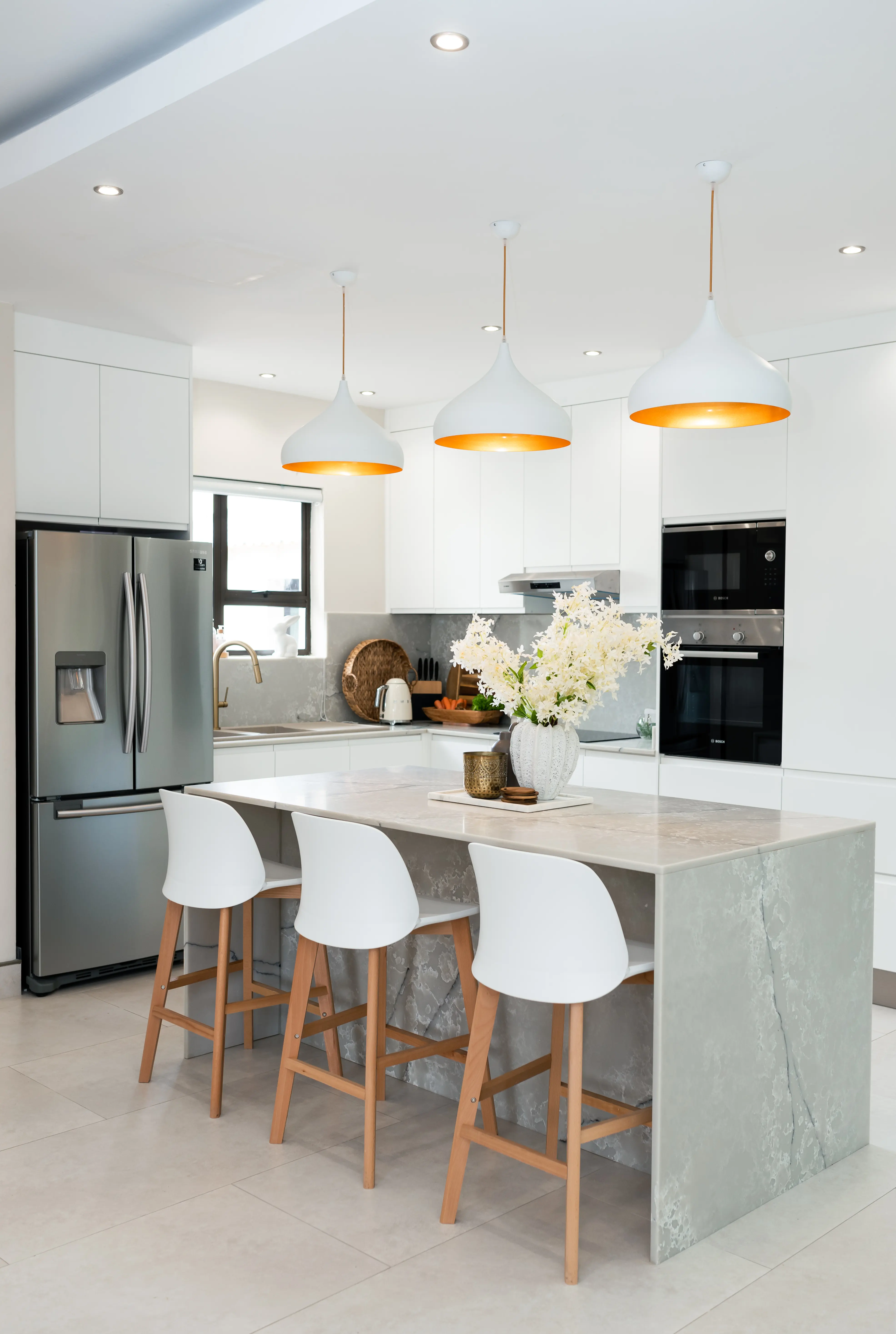 The Modern Farmhouse Kitchen — white cabinetry detail